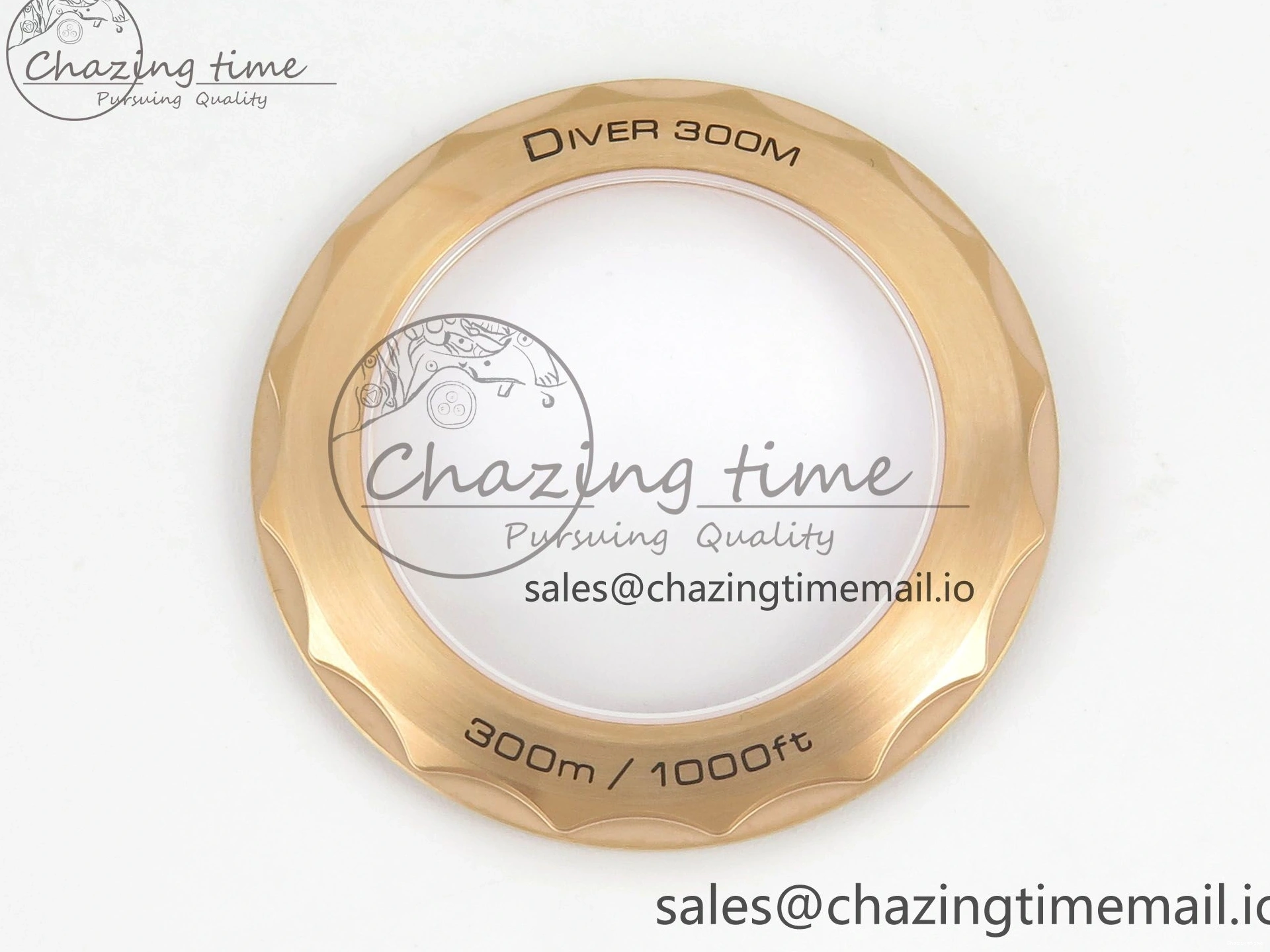 0322 Stylish Seamaster 300M Diver Rose Gold VSF 1:1 Best Edition Black Dial on Mesh Bracelet A 7662